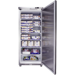 METRO Professional Congélateur GFR4600S, inox/ABS, 511 L, réfrigération statique, 145 W, avec serrure, argenté