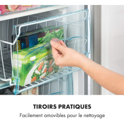 Klarstein Mini Congelateur Armoire, Petit Congélateur pour Maison, Mini congélateur 69L, Congelateur Petite Taille avec Etagère,