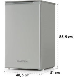 Klarstein Mini Congelateur Armoire, Petit Congélateur pour Maison, Mini congélateur 69L, Congelateur Petite Taille avec Etagère,