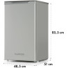 Klarstein Mini Congelateur Armoire, Petit Congélateur pour Maison, Mini congélateur 69L, Congelateur Petite Taille avec Etagère,