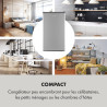 Klarstein Mini Congelateur Armoire, pour la Chambre et la Maison, 64L, Taille avec Etagère, Econome en Energie, Appareil à glaço