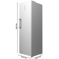 Cecotec Congélateur Vertical de 273 L Bolero CoolMarket UF 273 Inox E. 185 cm de Hauteur, Total No Frost, Moteur Inverter Plus, 