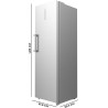 Cecotec Congélateur Vertical de 273 L Bolero CoolMarket UF 273 Inox E. 185 cm de Hauteur, Total No Frost, Moteur Inverter Plus, 
