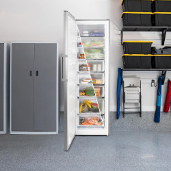 Cecotec Congélateur Vertical de 273 L Bolero CoolMarket UF 273 Inox E. 185 cm de Hauteur, Total No Frost, Moteur Inverter Plus, 