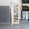 Cecotec Congélateur Vertical de 273 L Bolero CoolMarket UF 273 Inox E. 185 cm de Hauteur, Total No Frost, Moteur Inverter Plus, 