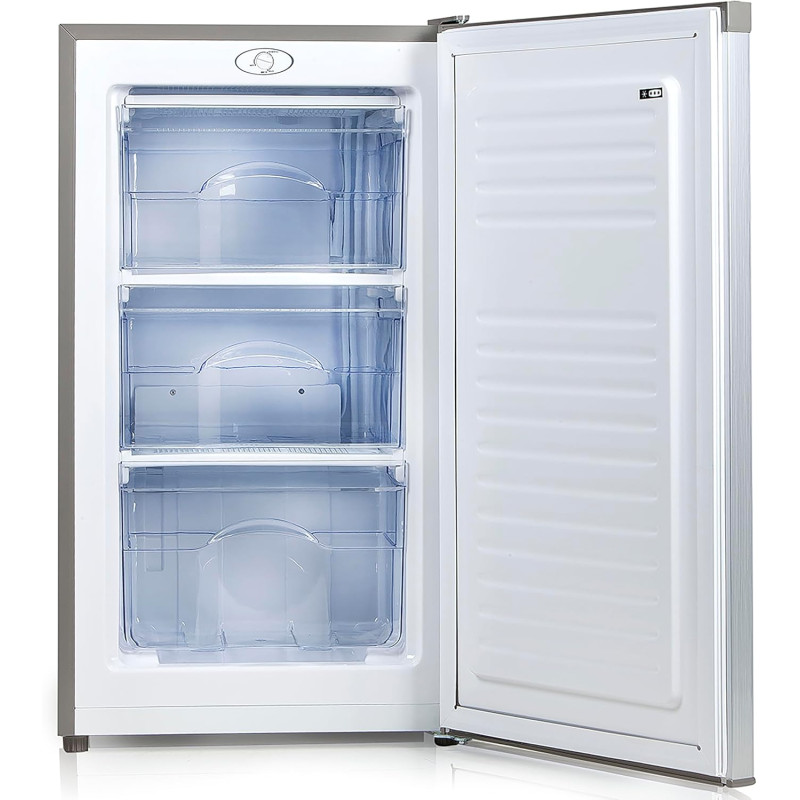 PRIMO PR149DV Congélateur Table Top - 64L - Argent - Comptoir, Réversible - Freezer