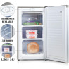 PRIMO PR149DV Congélateur Table Top - 64L - Argent - Comptoir, Réversible - Freezer