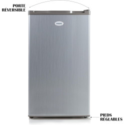 PRIMO PR149DV Congélateur Table Top - 64L - Argent - Comptoir, Réversible - Freezer