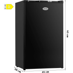 PRIMO PR150DV Congélateur Table Top - 64L - Pose Libre - Classe D - Noir
