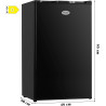 PRIMO PR150DV Congélateur Table Top - 64L - Pose Libre - Classe D - Noir