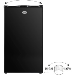 PRIMO PR150DV Congélateur Table Top - 64L - Pose Libre - Classe D - Noir