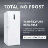 HAIER - Congélateur Armoire Connecté - 1 Porte - Classe Énergétique E - Technologie Total No Frost - Blanc - 226 Litres - 153,5 