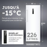 HAIER - Congélateur Armoire Connecté - 1 Porte - Classe Énergétique E - Technologie Total No Frost - Blanc - 226 Litres - 153,5 