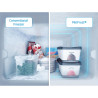 Beko FSE1074N Congélateur table top - Pose libre, Encastrable, 95L, 37 dB, Charnière de porte réversible, Blanc, Classe E
