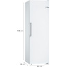 Bosch GSN36CWEP, Série 4, Congélateur armoire, Pose libre, 186 x 60 cm, 242 L, Blanc