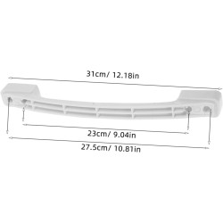 Cabilock Poignée Porte Frigo Plastique Robuste Poignée de Remplacement pour Porte Réfrigérateur et Congélateur Accessoire Commer