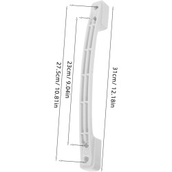 Cabilock Poignée Porte Frigo Plastique Robuste Poignée de Remplacement pour Porte Réfrigérateur et Congélateur Accessoire Commer