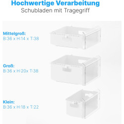 Bomann GS 7253 Stand Gefrierschrank, 55 cm breit, 87 L, 3 Gefrierschubladen, schwarz (772531)
