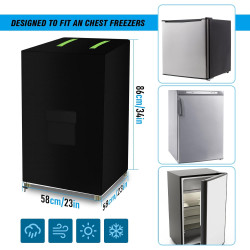 Housse de protection pour mini congélateur, housse de protection pour congélateur extérieur de 1,2 m³, Oxford 420D, imperméable,