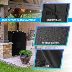 Housse de protection pour mini congélateur, housse de protection pour congélateur extérieur de 1,2 m³, Oxford 420D, imperméable,