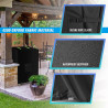 Housse de protection pour mini congélateur, housse de protection pour congélateur extérieur de 1,2 m³, Oxford 420D, imperméable,