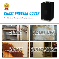 Housse de protection pour mini congélateur, housse de protection pour congélateur extérieur de 1,2 m³, Oxford 420D, imperméable,