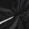 STOBAZA Housse pour Réfrigérateur Vertical en Tissu Oxford Noir, Protection Anti-poussière et Imperméable, Installation Facile p