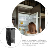 STOBAZA Housse pour Réfrigérateur Vertical en Tissu Oxford Noir, Protection Anti-poussière et Imperméable, Installation Facile p