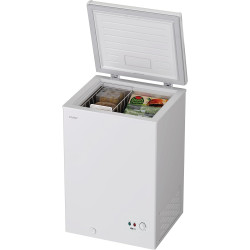 CANDY - Congelateur coffre - CCHH 100 E - Capacité nette totale 97 litres, Niveau sonore 39 dB, Froid Statique, Pouvoir de congé