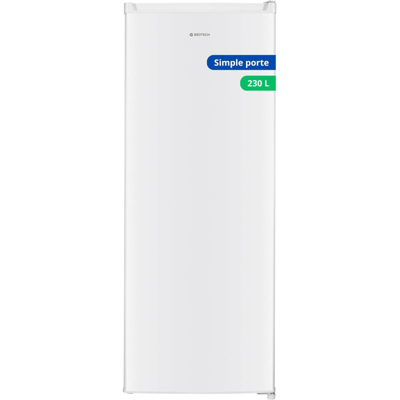 GEDTECH Réfrigérateur classique GSP230WH - tout utile - 230L - Froid statique
