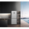 GEDTECH Réfrigérateur combiné GCB417NFIX 417L Grande largeur 70cm - congélateur bas - No Frost - Inox