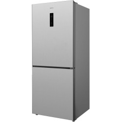 GEDTECH Réfrigérateur combiné GCB417NFIX 417L Grande largeur 70cm - congélateur bas - No Frost - Inox