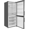 GEDTECH Réfrigérateur combiné GCB417NFIX 417L Grande largeur 70cm - congélateur bas - No Frost - Inox