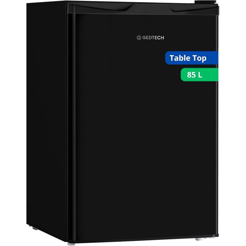 GEDTECH Réfrigerateur Table Top de 85L GTOP93BL avec compartiment congélation - Classe E