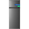 Gedtech refrigerateur congelateur haut - ge217dpsl argent - capacité 217l - classe e