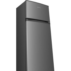 Gedtech refrigerateur congelateur haut - ge217dpsl argent - capacité 217l - classe e