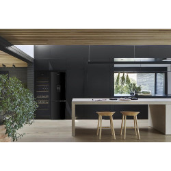 GEDTECH Refrigerateur combiné - congélateur bas - GCB262BL Noir - capacité 262L - Classe E