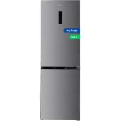GEDTECH Réfrigérateur combiné congélateur bas 323L GCB323NFIX - No Frost - Inox