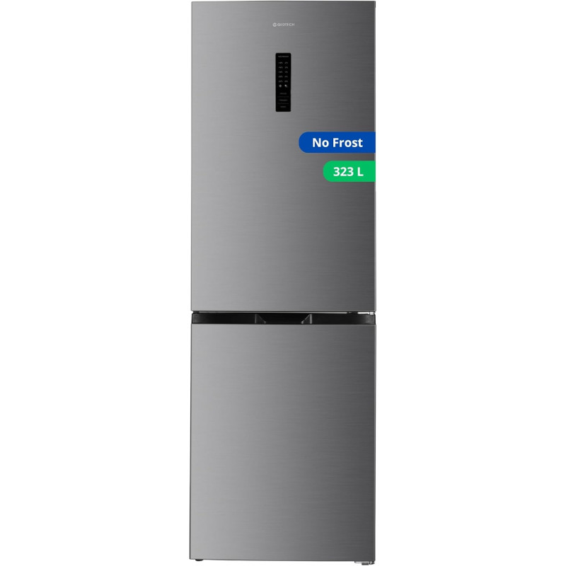 GEDTECH Réfrigérateur combiné congélateur bas 323L GCB323NFIX - No Frost - Inox