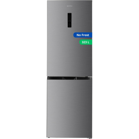 GEDTECH Réfrigérateur combiné congélateur bas 323L GCB323NFIX - No Frost - Inox