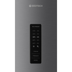 GEDTECH Réfrigérateur combiné congélateur bas 323L GCB323NFIX - No Frost - Inox