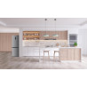 GEDTECH Réfrigérateur combiné congélateur bas 323L GCB323NFIX - No Frost - Inox