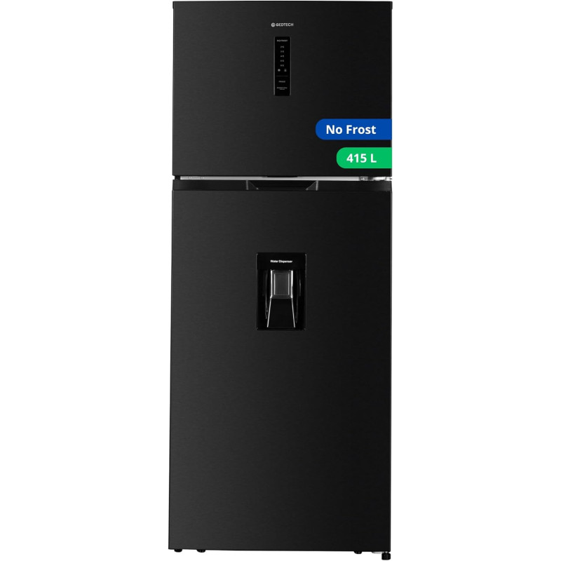 GEDTECH Réfrigérateur combiné congélateur haut 415L GDP415NFDX - Distributeur d'eau - No Frost - Dark inox