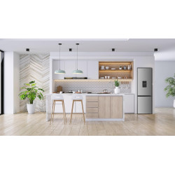 Gedtech refrigerateur combiné - congélateur bas - gcb262sl argent - capacité 262l - classe e