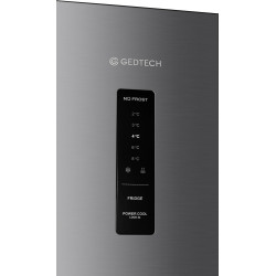 GEDTECH Réfrigérateur combiné congélateur haut 415L GDP415NFIX - Distributeur d'eau - No Frost - Inox