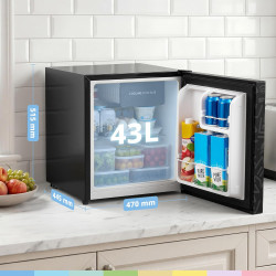 COMFEE' RCD48BF2EUY(E) Mini Réfrigérateur/Glacière 43L avec Compartiment Congélateur/Petit Réfrigérateur pour Chambre et Bureau/