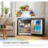 COMFEE' RCD48BF2EUY(E) Mini Réfrigérateur/Glacière 43L avec Compartiment Congélateur/Petit Réfrigérateur pour Chambre et Bureau/