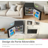 COMFEE' RCD48BF2EUY(E) Mini Réfrigérateur/Glacière 43L avec Compartiment Congélateur/Petit Réfrigérateur pour Chambre et Bureau/