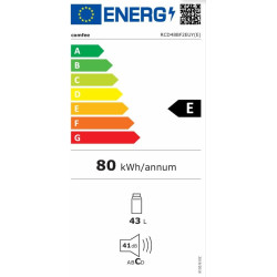 COMFEE' RCD48BF2EUY(E) Mini Réfrigérateur/Glacière 43L avec Compartiment Congélateur/Petit Réfrigérateur pour Chambre et Bureau/
