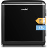 Comfee' RCD50BL2EURT(E) Mini Réfrigérateur Monoporte, 47L, Design Rétro, avec Compartiment Réfrigérant, Thermostats Réglables, F
